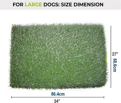 Silver Paw XL Potty Patch Dog Potty Reusable Training Toilet Grass Pee Pad Potty
