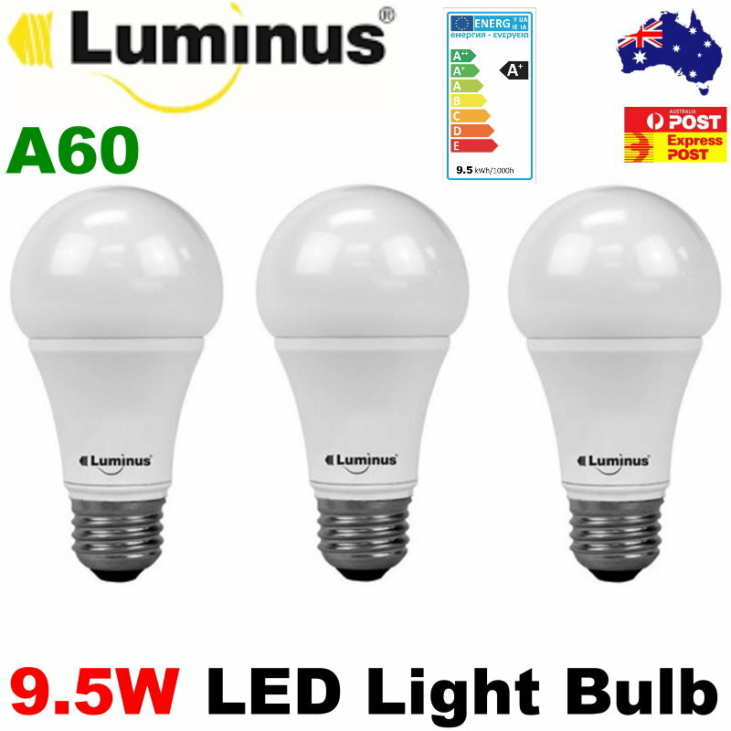 3-Pack Conglom Luminus A60 9.5W LED Light Bulb E27 806 lumens Daylight
