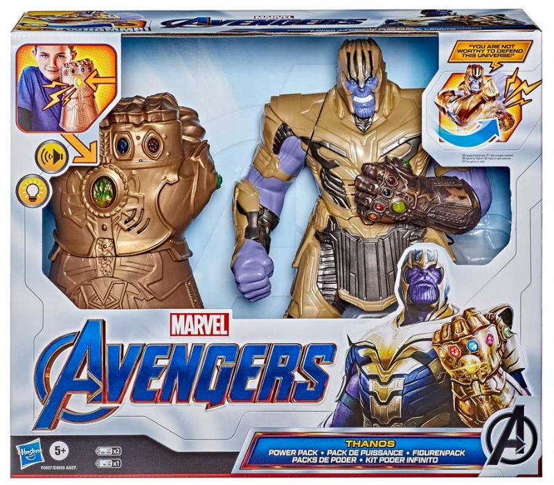 Marvel Avengers Hulk / Thanos Power Pack with Electronic Gauntlet Punch Action