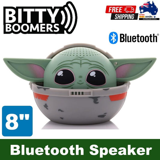 Bitty Boomers Star Wars: The Mandalorian Big Grogu in Pram 8" Bluetooth Speaker