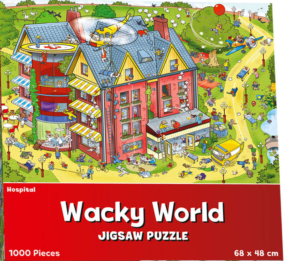 1000 Piece Jigsaw Puzzle 68cm x 48cm Wacky World Different Design Village Farm