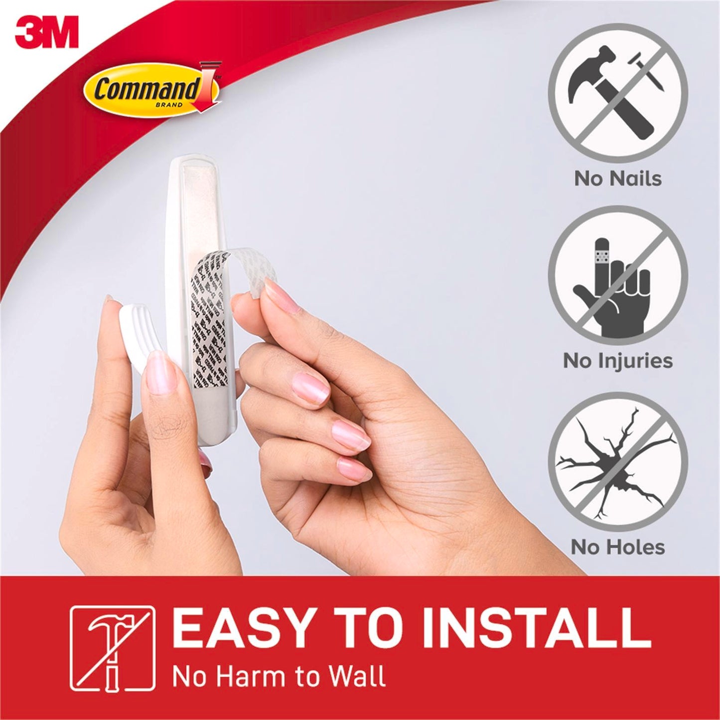 10x 3M Command Hook Value Pack Multi Use Adhesive Strips Various Removable Hooks