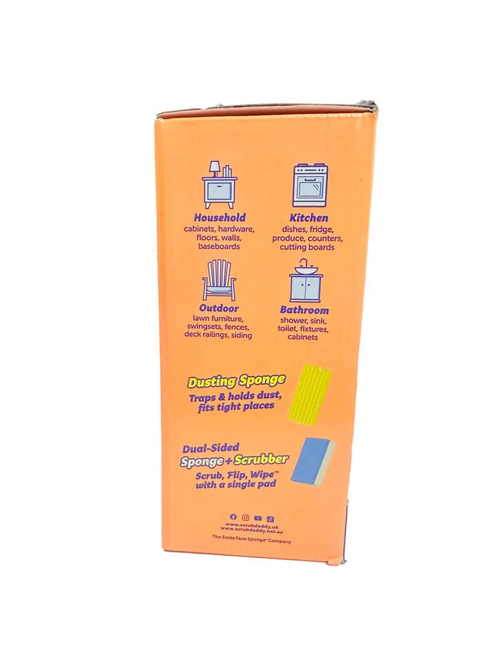 Scrub Daddy 12pcs Household Bundle Cleaning Set Sponge Scour Eraser Duster Daddy