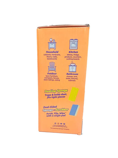 Scrub Daddy 12pcs Household Bundle Cleaning Set Sponge Scour Eraser Duster Daddy