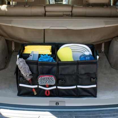 Eurow 65L Automotive Trunk Organizer Car Boot Storage Collapsible Aluminium Hand