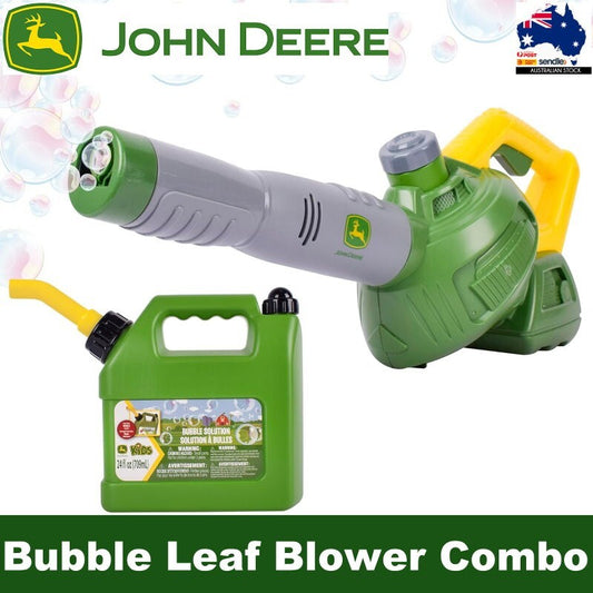 John Deere Bubble 'N' Fun Battery-Operated Leaf Blower Combo w/ Refill Jerry Can
