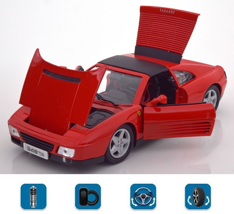 Maisto 1:18 Scale Special Edition Ferrari 348 TS (1989) Die Cast Car Set