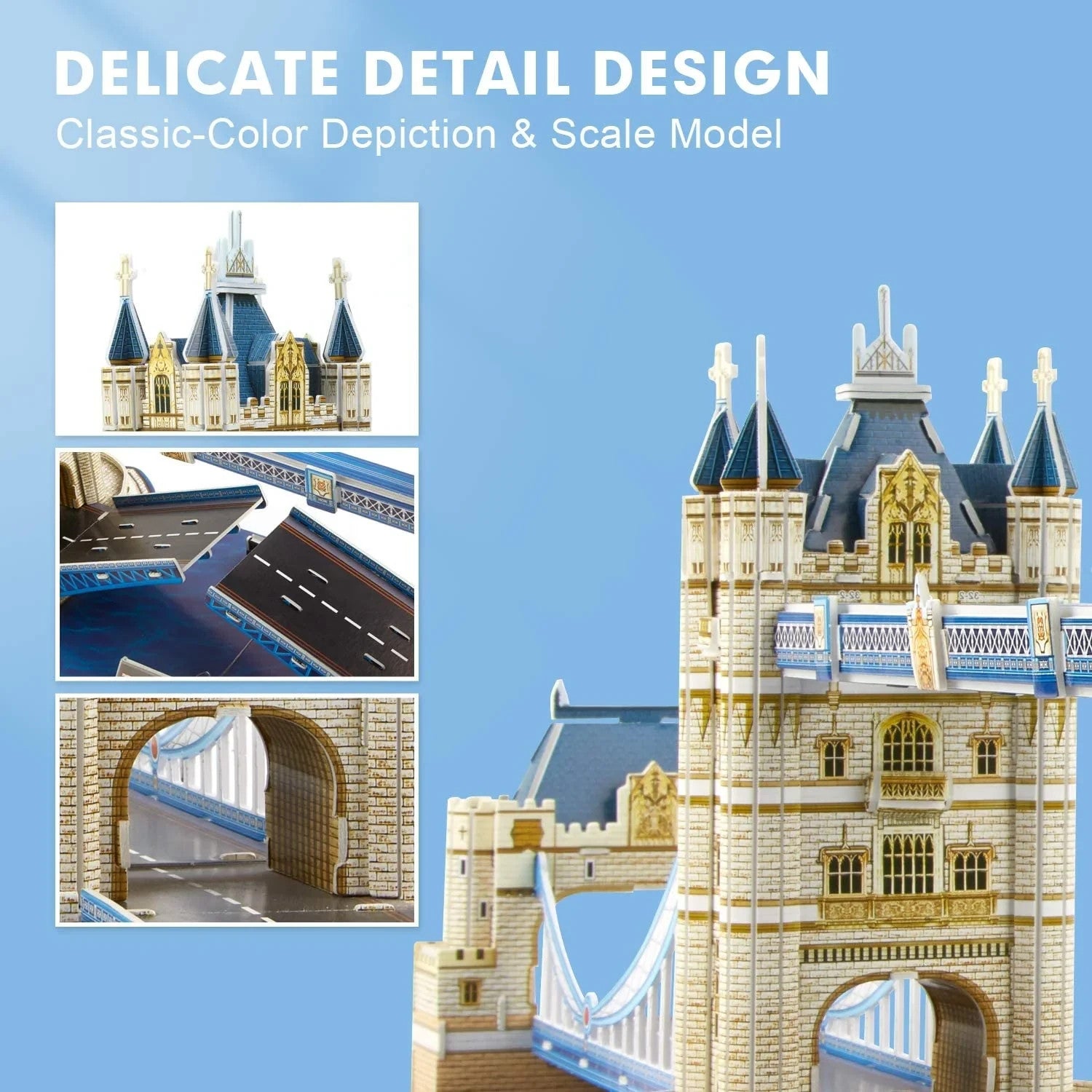 National Geographic London Tower Bridge 3D Puzzle Architectural Model With Book