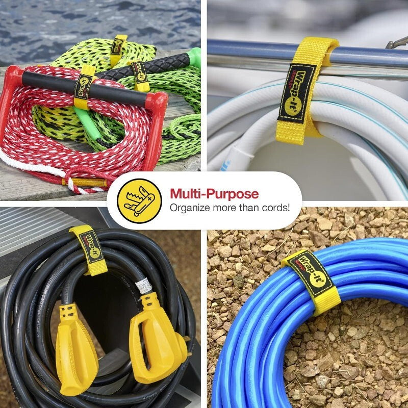 Wrap-It Storage 24 pcs Ultimate Organisation Pack Storage Straps, Cable Ties
