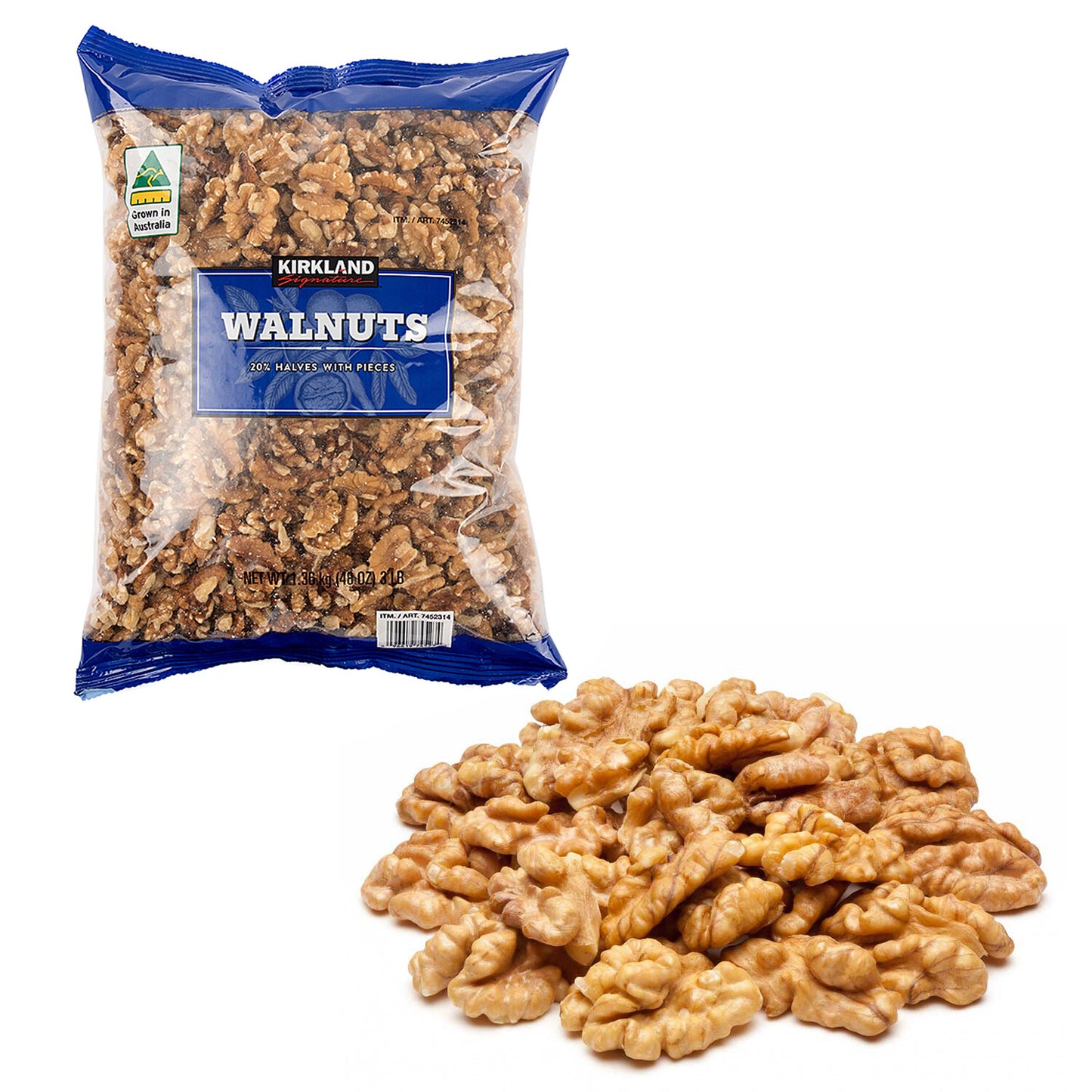 Premium Kirkland Signature Australian Grown Walnuts 1.36kg Kids Healthy Snack