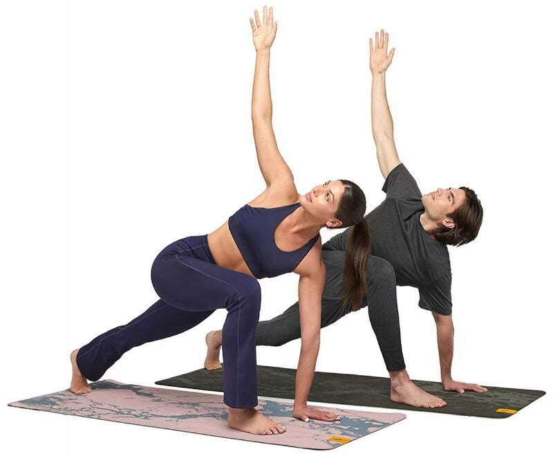 Lole Yoga Mat with 2-In-1 Strap Carry Strap & Resistance Band w/ Exercise Guide