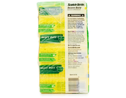 3M Scotch Brite Kitchen Heavy Duty Non-Scratch Scrub Mix Scourer Sponge Cleaner