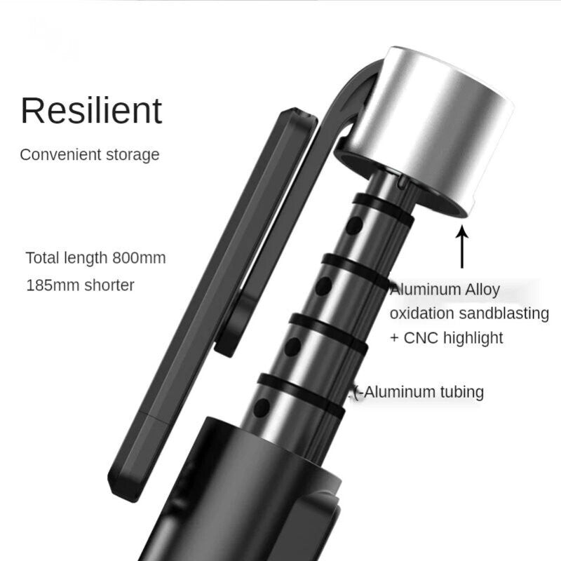 TEQ P70 Bluetooth Selfie Stick Tripod Portable Extendable Selfie Stick w/ Remote